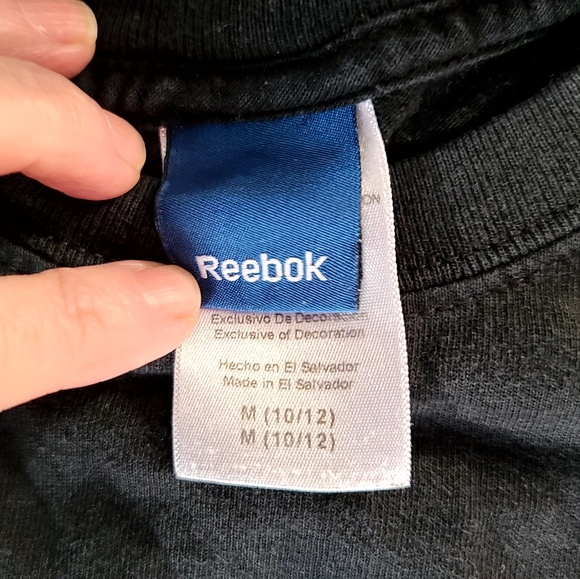 Reebok black kids t-shirt szM - Picture 3 of 3